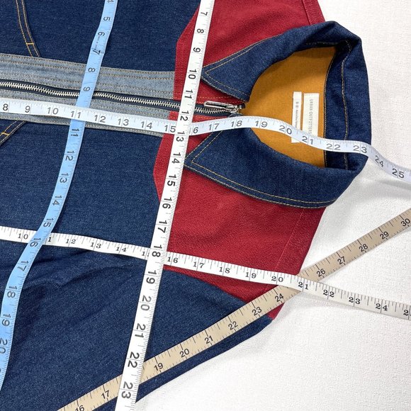 SOLD Urban Outfitters Women's Two-Tone Mechanic Gasoline Western Denim Jacket - Picture 13 of 16
